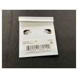 Lauren Ralph Lauren Small Huggie Hoops Cubic Zirconia Sterling Silver 925 With Cleaning Cloth & Bag (Slighty Used, Needs Cleaning)