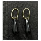 MCYS 14K Gold Plated Multi Genuine Stone Teardrop Earrings