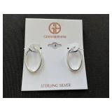 GIANI BERNINI Sterling Silver Oval Hoops
