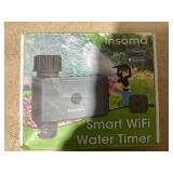 Insoma WiFi Hose Timer - Brass Inlet & Outlet, Voice/App Control Sprinkler Timers with Rain Delay/Manual/Auto Mode, with Alexa & Google Home, Energy Saving (Used, Missing Plastic Garden Hose Connector