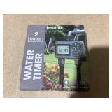 Insoma 2-Zone Sprinkler Timer, Programmable Garden Hose Timer with Auto/Manual/Rain Delay Modes  Water-Saving Irrigation Controller for Lawn, Yard & Drip Systems Waterproof Design & Easy Setup