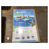 Funsicle 14ft Activity Above Ground Metal Frame Swimming Pool, Includes SkimmerPlus Pump, Round, Age 6 & up