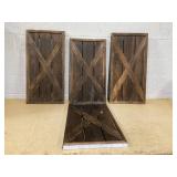 HOMCOM 28" Farmhouse Christmas Tree Base Cover Wooden Christmas Tree Collar Box Home Decoration, Dark Distressed Wood Finish (No Manual)