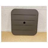 Outsunny 19" Beach Umbrella Table Tray, Slatted Instant Portable Beach Tables for Sand, Swimming Pools, Patio, Garden, Deck, Brown