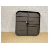 Outsunny 19" Beach Umbrella Table Tray, Slatted Instant Portable Beach Tables for Sand, Swimming Pools, Patio, Garden, Deck, Brown