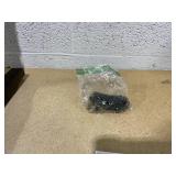 Costway KC58562GR Button Tufted Fabric Upholstered Wooden Dining Chair with High Curved Back, Gray - Set of 2