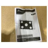 Soozier 8 x 3ft Soccer Goal Target Goal 2 in 1 Design Indoor Outdoor Backyard with All Weather Polyester Net Best Gift