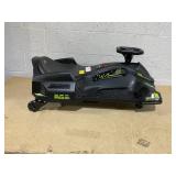 Aosom 12V Electric Go Kart, 5 MPH Drifting Car, Battery Powered Ride on Toy Outdoor with Slow Start, Music, Colorful Lights, for 8-12 Years Old, Black (Used, Needs Charger)