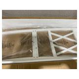 Costway Set of 2 Wooden Farmhouse Kitchen Chairs with Rubber Wood Seat