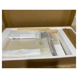 Costway Kids Art Table & Bench Set with Double-Sided Adjustable Easel-Coffee