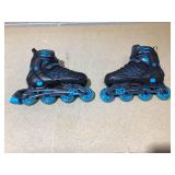Roller Derby Custom Adult In-Fit Skates - Blue/Black 9-12: Adjustable, Padded Boot Shaft