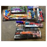 LOT OF Brand Assorted Toy Blasters Splat R Ball, Nerf, Gel Blaster, XShot, Adventure Force Wetlands, Fortnite