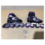 Chicago Skates CRS17G-MD Adjustable Purple Inline Skates, Adjusts from Sizes 1-4