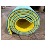 Aqua Lily Pad Floating Mat with Duracore, Foam Lake Pool Water Float with 3 Layer Construction for Outdoor Swimming, 6 x 15, Yellow/Green (Minor Transit Damage, See Photos)