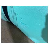 Aqua Lily Pad Floating Mat with Duracore, Foam Lake Pool Water Float with 3 Layer Construction for Outdoor Swimming, 6 x 15, Yellow/Green (Minor Transit Damage, See Photos)