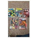 X-Men Comic Book Lot, Some Older Vintage, 5 Comics