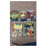 Tales of the Teen Titans Vintage Comic Book Lot, 5 Comics in Lot, DC Comics