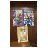 Thor Comic Book Lot Marvel 3 Comics