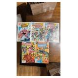 Justice League of America Vintage Comic Book Lot, 5 DC Comics