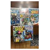Nick Furty Agent of SHIELD Marvel Comic Book Lot, 5 Comicw