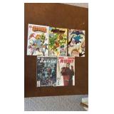 DC Comic Books Lot, 5 Different Comics