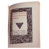 Edgar Allan Poe - Poems with Memoir (1892) Crowell & Co. Leather Bound