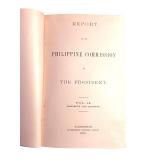 Philippine Commission Report to the President, Vol II - Testimony & Exhibits, 1900