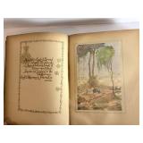 Rubaiyat of Omar Khayyam - Green Cloth Embossed Front, Ornate Endpapers