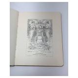 Vintage Green Hardcover Book with Ornate Harp & Floral Cover