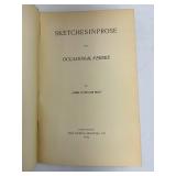 Sketches in Prose and Occasional Verses - James Whitcomb Riley (1892 Bowen-Merrill Co., Indianapolis)