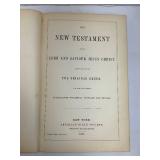 American Bible Society - The New Testament, 1859 - Antique Hardcover Bible