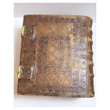 Evangelischer Herzens-Spiegel - Leather-Bound German Devotional with Brass Clasps