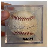 Johnny Damon Autographed MLB Baseball - Official Major League Baseball