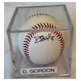 Dee Gordon Autographed Baseball - Official MLB Ball (Rawlings)
