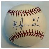 Akinori Iwamura Autographed MLB Baseball - Official Major League Selig Ball