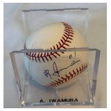 Akinori Iwamura Autographed MLB Baseball - Official Major League Selig Ball