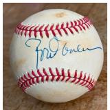 Rad Carew Signed Baseball Rawlings OALB Brown Ball
