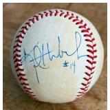 Kent Hrbek Signed Baseball Rawlings OALB Brown Ball Minnesota Twins