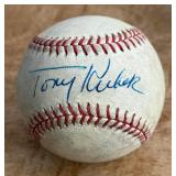 Tony Kubek Signed Baseball Rawlings ONLB White Ball New York Yankees