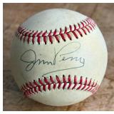 Jim Perry Signed Baseball Rawlings Official league Ball Minnesota Twins