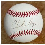 Charles Nagy Signed Baseball Rawlings OMLB Selig Ball