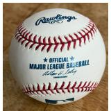 Shinjo Takatsu Signed Baseball Rawlings OMLB Selig Ball