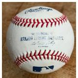 Scott Radinske Signed Baseball Rawlings OMLB Selig Ball