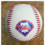 Dave Hollins Signed Philadelphia Phillies Stat Baseball