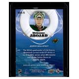 Jesper Wallstedt RC Insert 2024-25 Upper Deck Series 2 Welcome Aboard #WA-5 Rookie Minnesota Wild Hockey Card