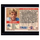 Troy Aikman RC 1989 Pro Set #490 Rookie Football Card