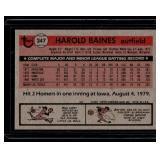 Harold Baines RC 1981 Topps #347 Hall of Famer Rookie Vintage Baseball Card