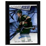 Calen Adison Auto RC 2021-22 SP Games Used Hockey Authentic Rookies #175 Minnesota Wild