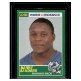 Barry Sanders RC 1989 Score #257 Rookie Football Card