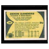 Deion Sanders RC 1989 Topps Traded #30T Rookie Football Card